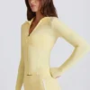 Giacca con zip a contrasto Soft Active in giallo limone Giacca con zip a contrasto Soft Active in giallo limone