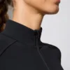 Giacca con zip a maniche lunghe in nero Giacca con zip a maniche lunghe in nero