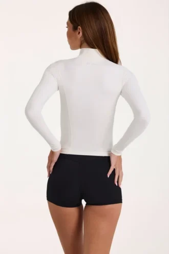 Giacca con zip Soft Active in avorio