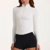 Giacca con zip Soft Active in avorio Giacca con zip Soft Active in avorio