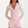 Giacca con zip Soft Active in Blush Marl Giacca con zip Soft Active in Blush Marl