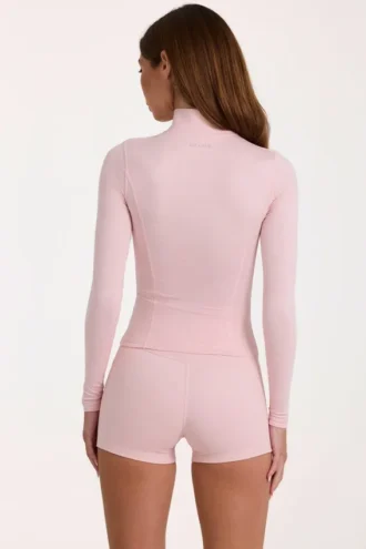 Giacca con zip Soft Active in Blush Marl