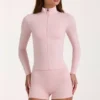 Giacca con zip Soft Active in Blush Marl Giacca con zip Soft Active in Blush Marl