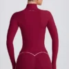 Giacca con zip Soft Active in bordeaux Giacca con zip Soft Active in bordeaux