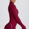 Giacca con zip Soft Active in bordeaux Giacca con zip Soft Active in bordeaux