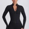 Giacca con zip Soft Active in nero Giacca con zip Soft Active in nero
