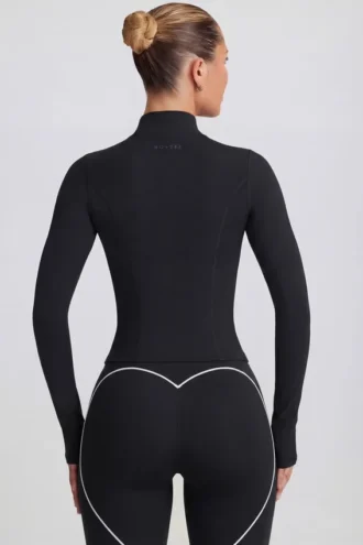 Giacca con zip Soft Active in nero