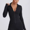 Giacca con zip Soft Active in nero Giacca con zip Soft Active in nero