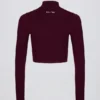 Giacca corta con zip Soft Active in bordeaux Giacca corta con zip Soft Active in bordeaux