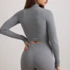 Giacca corta FlexiRib in grigio melange Giacca corta FlexiRib in grigio melange