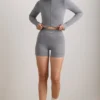 Giacca corta FlexiRib in grigio melange Giacca corta FlexiRib in grigio melange