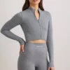Giacca corta FlexiRib in grigio melange Giacca corta FlexiRib in grigio melange
