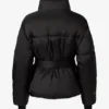 Giacca da sci oversize impermeabile con cintura in nero