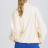 Giacca da tuta oversize in bianco