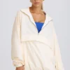 Giacca da tuta oversize in bianco