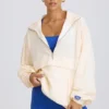 Giacca da tuta oversize in bianco