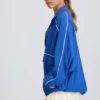 Giacca da tuta oversize in blu cobalto