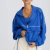 Giacca da tuta oversize in blu cobalto