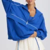 Giacca da tuta oversize in blu cobalto