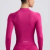 Giacca Define Luxe con zip in Berry
