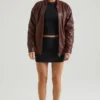 Giacca in ecopelle Maple marrone Giacca in ecopelle Maple marrone