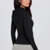 Giacca intermedia con cappuccio Soft Active in nero