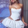 Gonna a balze Marnie in bianco Gonna a balze Marnie in bianco