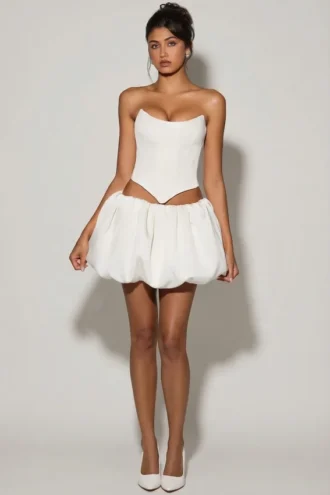 Gonna a balze Marnie in bianco