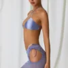 Gonna con coulisse e cut-out Lagoon in viola lavanda Gonna con coulisse e cut-out Lagoon in viola lavanda