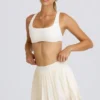 Gonna da tennis a pieghe in bianco Gonna da tennis a pieghe in bianco