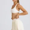 Gonna da tennis a pieghe in bianco Gonna da tennis a pieghe in bianco