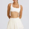 Gonna da tennis a pieghe in bianco Gonna da tennis a pieghe in bianco