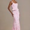 Gonna in tulle impreziosita Opaline Premium in rosa confetto Gonna in tulle impreziosita Opaline Premium in rosa confetto