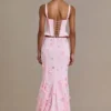 Gonna in tulle impreziosita Opaline Premium in rosa confetto Gonna in tulle impreziosita Opaline Premium in rosa confetto