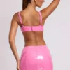 Gonna in vinile con spacco sulla coscia Nyx in rosa Gonna in vinile con spacco sulla coscia Nyx in rosa