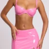 Gonna in vinile con spacco sulla coscia Nyx in rosa Gonna in vinile con spacco sulla coscia Nyx in rosa