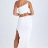 Gonna lunga asimmetrica con arricciature Ishaana in bianco Gonna lunga asimmetrica con arricciature Ishaana in bianco