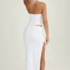 Gonna lunga con arricciature Cedara in bianco Gonna lunga con arricciature Cedara in bianco