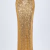 Gonna lunga con spalline Abaco decorata con dettagli metallici in oro Gonna lunga con spalline Abaco decorata con dettagli metallici in oro