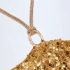 Gonna lunga con spalline Abaco decorata con dettagli metallici in oro Gonna lunga con spalline Abaco decorata con dettagli metallici in oro