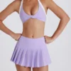 Gonna-pantaloncino da tennis plissettata a vita bassa Soft Active in lilla Gonna-pantaloncino da tennis plissettata a vita bassa Soft Active in lilla