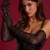 Guanti in pizzo Poe in nero Guanti in pizzo Poe in nero