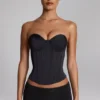 Hot pants a vita bassa in jersey aderente Sabrine, colore nero Hot pants a vita bassa in jersey aderente Sabrine, colore nero