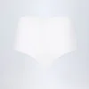 Hot pants a vita bassa in jersey elasticizzato Sabrine, colore bianco Hot pants a vita bassa in jersey elasticizzato Sabrine, colore bianco
