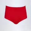Hot pants a vita bassa in jersey elasticizzato Sabrine in rosso fuoco Hot pants a vita bassa in jersey elasticizzato Sabrine in rosso fuoco