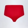 Hot pants a vita bassa in jersey elasticizzato Sabrine in rosso fuoco Hot pants a vita bassa in jersey elasticizzato Sabrine in rosso fuoco