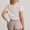 Hot pants a vita bassa Lanori in ecru Hot pants a vita bassa Lanori in ecru