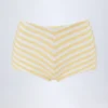 Hot pants a vita media Cerreto a righe giallo limone Hot pants a vita media Cerreto a righe giallo limone