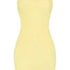 Intimates Abito mini a fascia in morbida rete trasparente, giallo Intimates Abito mini a fascia in morbida rete trasparente, giallo