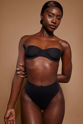 Intimates Slip a vita alta in morbida rete, nero Intimates Slip a vita alta in morbida rete, nero